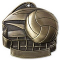 Volleyball Medal - 2-1/2"